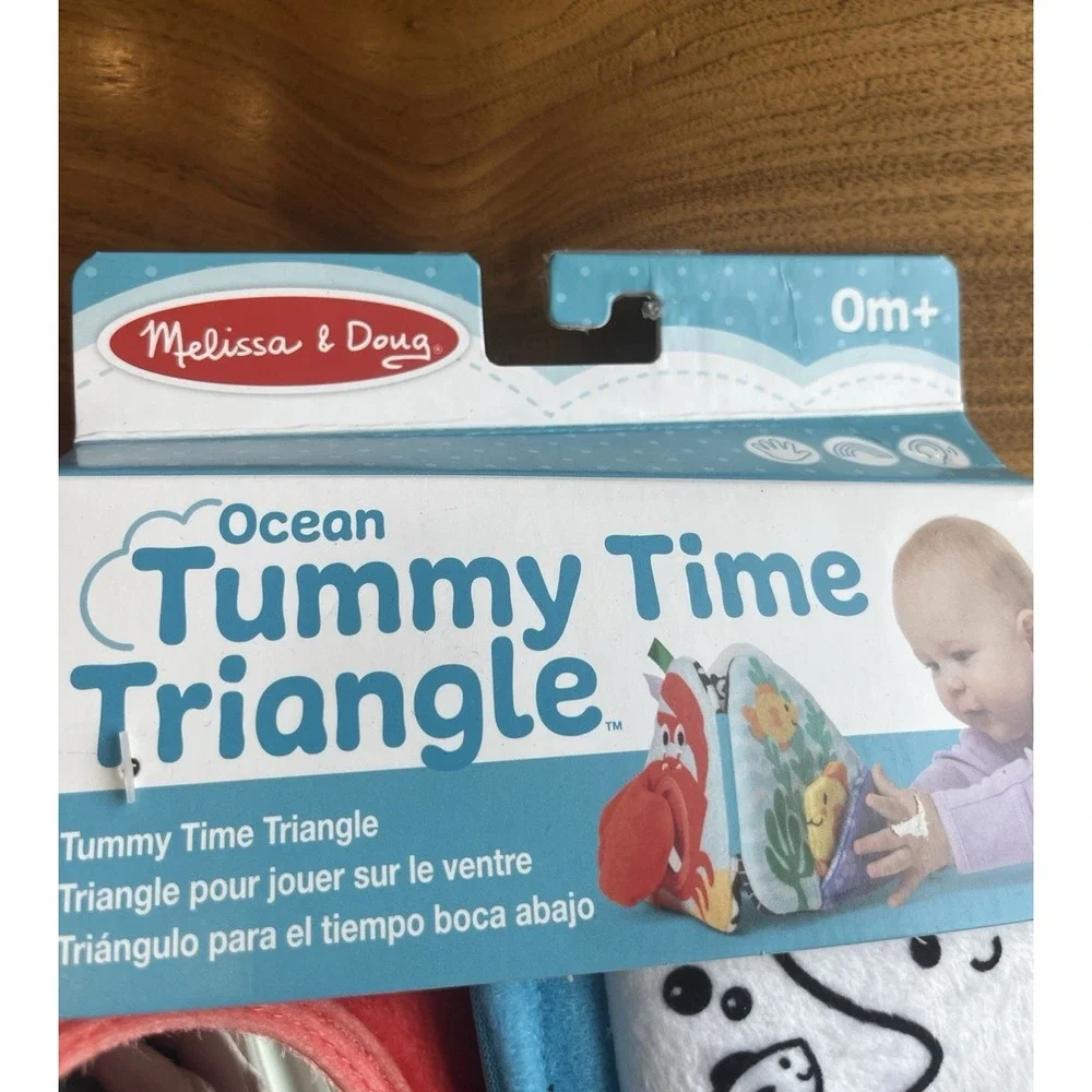 Melissa &‎ Doug Ocean Tummy Time Triangle Baby Toy Infant Developmental NEW